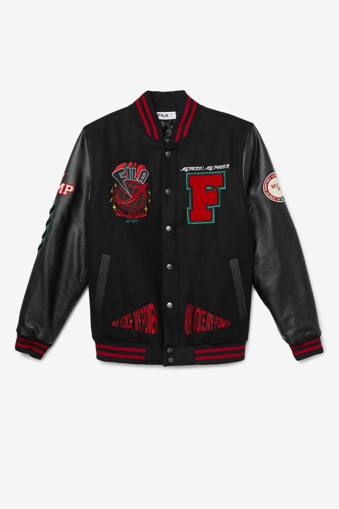 Fila Jakke Dame Svart Raddix Varsity 102768-FSX